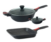 Berlinger Haus 2-Piece Marble Coating Deep Frypan Set