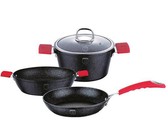 Berlinger Haus 10-Piece Marble Coating Cookware Set - Black Rose Edition