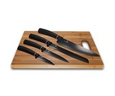 Berlinger Haus 6-Piece Marble Coating Knife Set with Stand - Black Rose