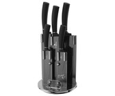 Berlinger Haus 12 Piece Knife Set with Stand and Cutting Board - Black Rose