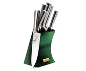 Berlinger Haus 12 Piece Knife Set with Stand and Cutting Board - Black Rose