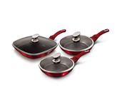 Berlinger Haus 10-Piece Marble Coating Cookware Set - Black Rose Edition