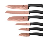 Berlinger Haus 6 Piece Knife Set with Bamboo Cutting Board Burgundy