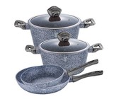 Berlinger Haus 10-Piece Marble Coating Cookware Set - Black Rose Edition