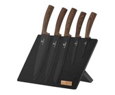 Berlinger Haus 12 Piece Knife Set with Stand and Cutting Board - Black Rose