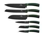 Berlinger Haus 6 Piece Knife Set with Bamboo Cutting Board Burgundy