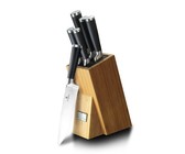 Berlinger Haus 12 Piece Knife Set with Stand and Cutting Board - Black Rose