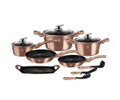 Berlinger Haus 15-Piece Marble Coating Cookware Set - Moonlight Edition