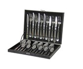 Royalty line 24 Piece Stainless Steel Cutlery Set - Silver (24s2)