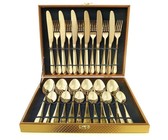 Royalty line 24 Piece Stainless Steel Cutlery Set - Silver (24s2)