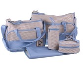 Multifunctional Baby Changing Handbag Set - Light Blue (5 Piece)