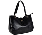 Victoria Caye Handbag With Buckle - Black