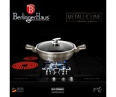 Berlinger Haus 32cm Marble Coating Shallow Pot - Carbon Metallic