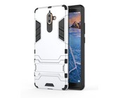 Carbon Fibre Silicone Gel Case Cover For Nokia 1 Plus Black