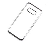 We Love Gadgets Samsung Galaxy S10e Transparent Cover Silver Bumper