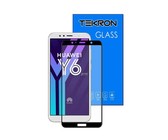 Tekron Full Coverage 5D Tempered Glass Screen for Huawei Y6 2018 - Black