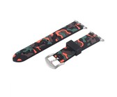 Killerdeals Silicone Strap for 38mm Apple Watch - Black & Orange Camo