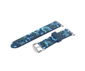 Killerdeals Silicone Strap for 38mm Apple Watch - Navy & Blue Camo