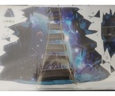 3D Wall/Floor Sticker - Outer Space Ladder