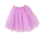 Long Fluffy Tulle Tutu Skirt in Color Light Pink