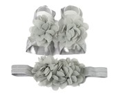 Croshka Designs Set of Two Flower Headbands in Ivory