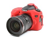 easyCover PRO Silicon DSLR Case for Canon 80D - Red