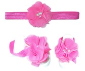Thin Diamante Headband with Barefoot sandal - Yellow