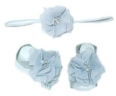 Thin Diamante Headband with Barefoot sandal - Yellow