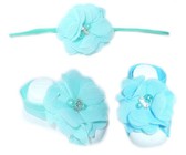 Thin Diamante Headband with Barefoot sandal - Yellow