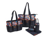 Large Waterproof Diaper Polka Dot Bag Set - Orange