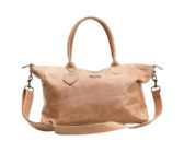 Mally Luxury Leather Baby Bag with Changing Mat - Tan