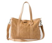 Mally Luxury Leather Baby Bag with Changing Mat - Tan