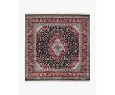 Apadana M-Kashan Navy Blue with Red Kashan Design (350x250)