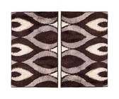 Lush Living Rug Bailey Plush Shaggy - Chocolate - 50 x 80cm - Pack of 4