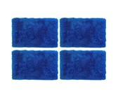 Lush Living Rug Wisteria Nouveau Shaggy - Blue - 70 x 110cm - Pack of 4