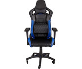CORSAIR - T1 Race Padded Seat Padded Backrest Office/Computer Chair - Black/Blue