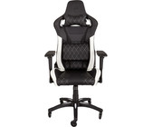 CORSAIR - T1 Race Padded Seat Padded Backrest Office/Computer Chair - Black/White