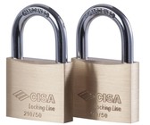 Cisa G40D Euro Double Cylinder 30/30 NP KA