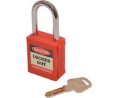 Matlock Safety Padlock Keyed Differently Red