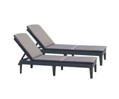 Keter Pacific Sun Lounger Set of 2 - Graphite