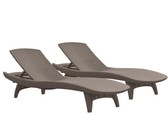 Keter Pacific Sun Lounger Set of 2 - Graphite