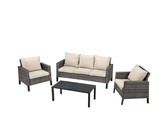 Creative Living Captiva 6-piece Corner Sofa Set Grey