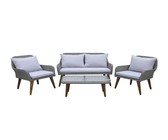 Creative Living Captiva 6-piece Corner Sofa Set Grey