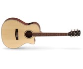 Cort GA-MEDX Grand Regal Series Acoustic Electric Guitar With Bag (Open Pore Natural)