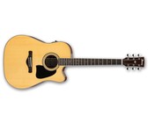 Ibanez AW70ECE-LG Artwood AW Series Dreadnought  Acoustic Electric Guitar (Natural)