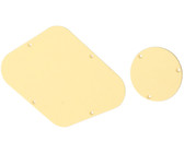 Allparts Electric Guitar 1-Ply Backplate with Switch Cover for Gibson Les Paul Style Guitars (Cream)
