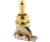 Allparts Electric Guitar 3-Way Short Straight Pickup Selector with Gold Knob (Gold)