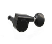 Allparts Electric Guitar 6 In-Line Machine Heads Set with 2-Pin Mounting (Black)