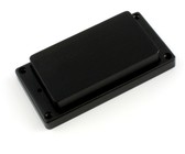 Allparts Electric Guitar Ebony Humbucker Pickup Cover Set with Mounting Ring - No Holes (Natural)
