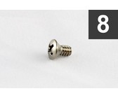 Allparts Guitar Short Machine Head Button Screws - Gold (Pack of 6)